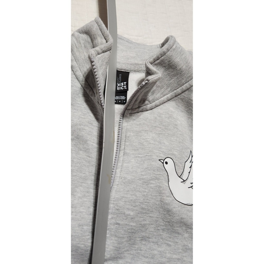 District V.I.T. Fleece 1/4-Zip Dove on front Grandpa&Grandma on the back.